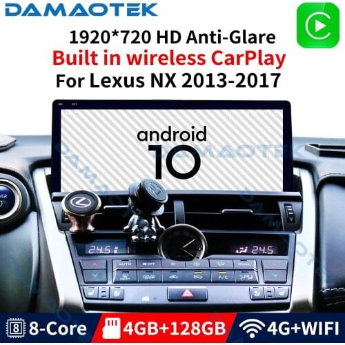 DamaoTek 10.25" Android 10 car radio For Lexus NX 2013-2019 car stereo dvd player android system multimedia radio carplay