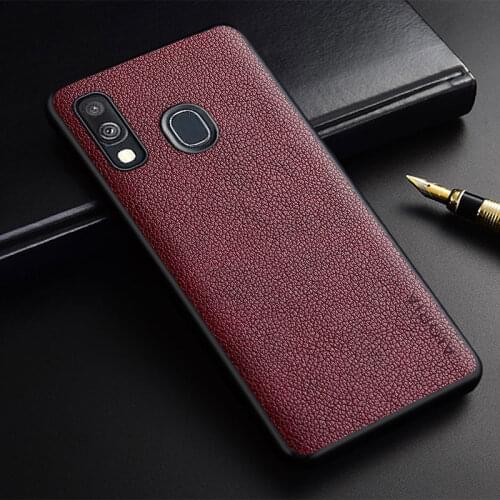 Phone Case for Samsung Galaxy A40 slim premium PU leather funda coque capa Business Style Case Cover for Samsung Galaxy A40