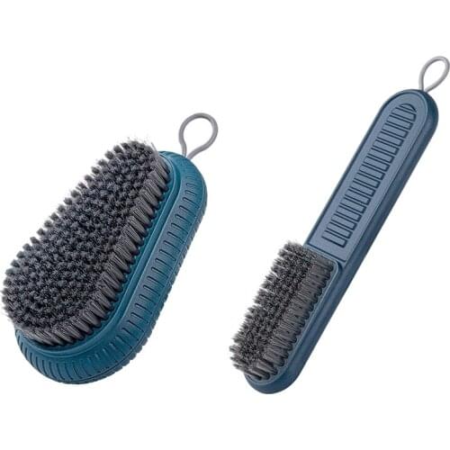 Long/Short Scrubbing Brush, Quality Soft Laundry Clothes Shoes Household Cleaning Brushes , Showers, Tiles, Seams, Sinks
