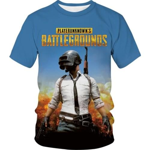 Playerunknowns Battlegrounds T-shirt FPS Game PUBG 3D Print T Shirt Men Women Fashion Streetwear Tees Hip Hop Tops Male Clothing