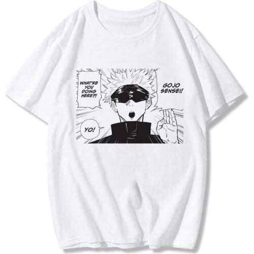 Jujutsu Kaisen Kawaii Graphic Tees Women Kawaii Summer Tops Cartoon T Shirt Harajuku Hot Japanese Anime Ulzzang T-shirt Female