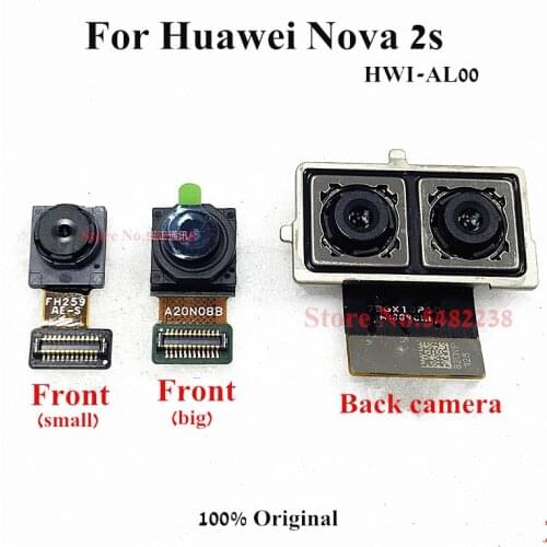 100% Original Back Camera Flex cable For Huawei Nova 2s HWI-AL00 Rear Front Camera connector module Replacement parts