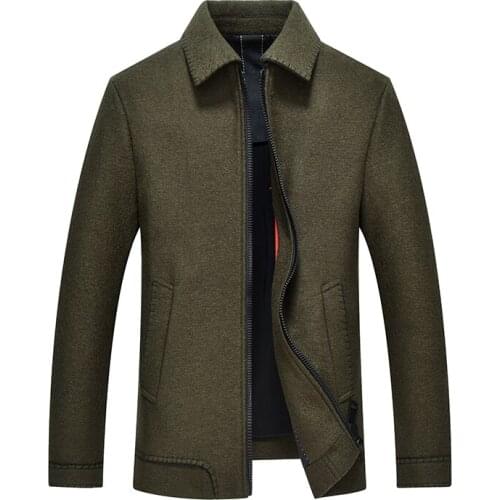 Wool Jacket Male Ropa Para Hombre 100% Pure Full Wool Jackets for Mens Casual Clothing