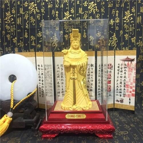 BEST GIFT Southeast Asia HOME OFFICE company SHOP Talisman gold-plating Mazu, the sea god Matsu Bless Auspicious FENG SHUI ART