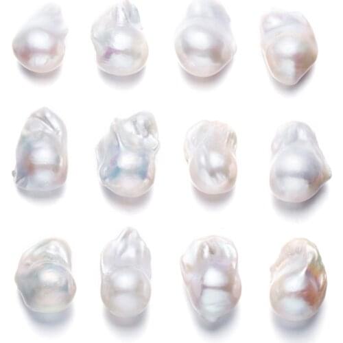 Top quality 15*25mm big baroque genuine pearl fresh water oyster cultured jewelry making gemstone customize drilling