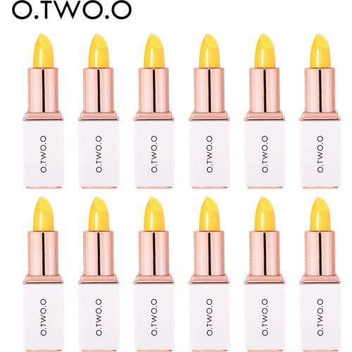 O.TWO.O 12pcs/set Colors Ever-changing Lip Balm Hygienic Moisturizing Pink Lipstick Anti Aging Makeup Kit Lip Care