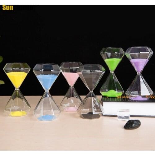 1PCS Hourglass 5 Minutes Timer Diamond Glass Sand Timer Children Christmas Gifts Home Desktop Decoration Children Brushing Teeth