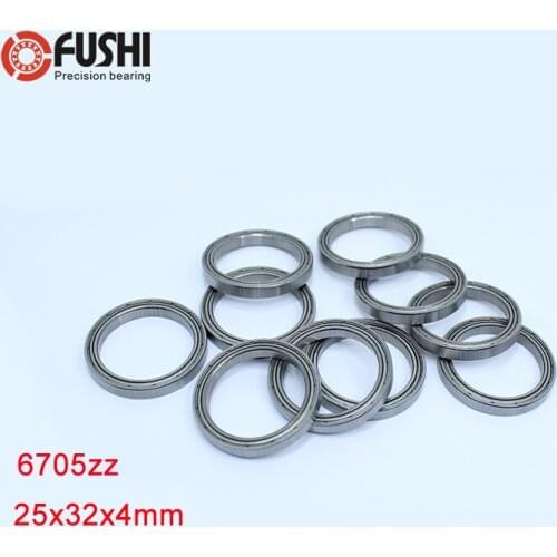 6705ZZ Bearing 25*32*4 mm ( 10 PCS ) ABEC-1 Slim Thin Section 61705ZZ Ball Bearings 6705 Z ZZ