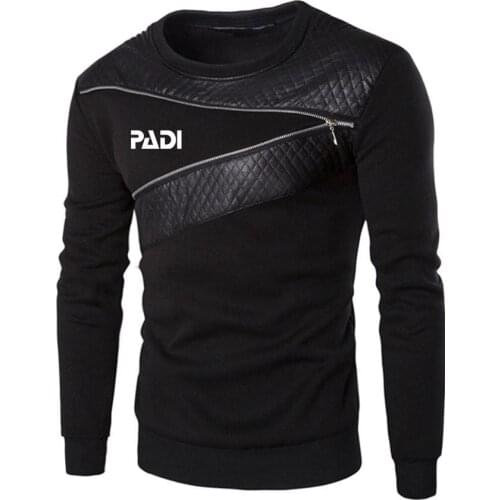 Scuba driver Padi Logo 2021 Mens New Printing Comfortable Round Neck Patchwork Fashion Wild Comfortable Fitness Fashion Tops