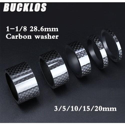 3PC 11PC Carbon Bicycle Headset Spacer 1 1/8 Bike Headset Washer Ring 3/5/10/15/20mm Road MTB Bike Fork Spacer Bike Part