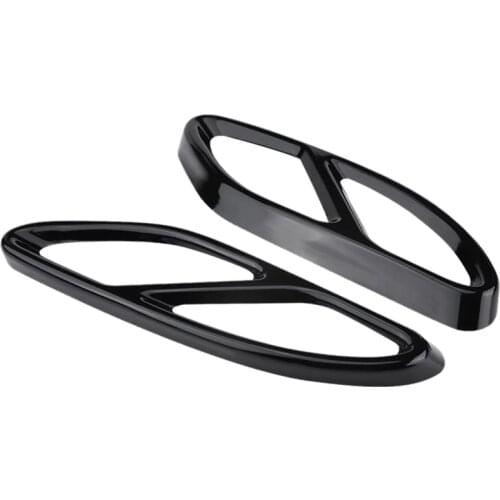 Steel Pipe Throat Exhaust Outputs Tail Frame Trim Cover for Mercedes-Benz W213 W205 Coupe W246 W216 GLC GLE GLS CLA