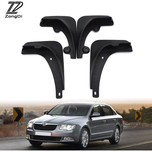 ZD Car Mudflaps Fit For 2008 2009 2010 2011 2012 2013 Skoda Superb Sedan B6 Accessories Mud Flap Front Rear Mudguards Fenders