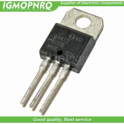 10pcs free shipping BTA12-800B BTA12-800 BTA12 Triacs 12 Amp 800 Volt TO-220 100% new original
