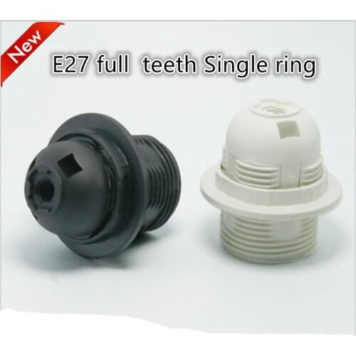 100pcs/lot E27 LED Plastic lamp Holder E27 Edison screw Light Bulb socket Holder DIY E27 socket base Free Shipping