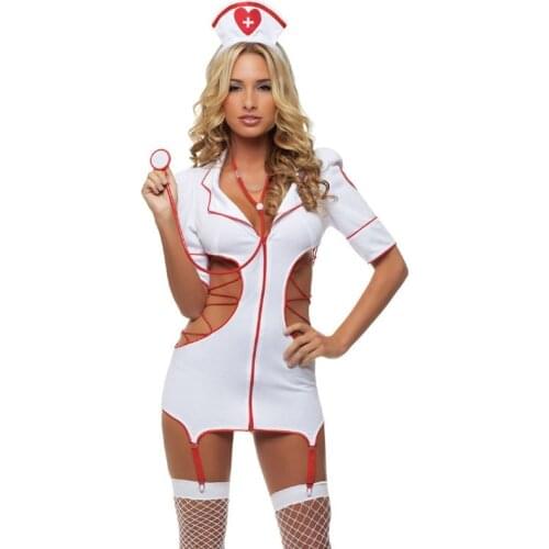 2019 Women Sexy Nurse Costume Hot Erotic Underwear Role Play Games Women Erotic Lingerie Female Sexy Underwear lenceria Uniform