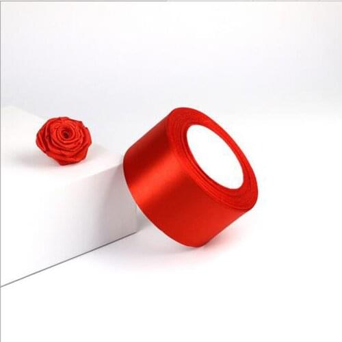25 yards/roll) 30mm 3cm White Red Pink Black Single Face Satin Ribbon Wholesale Gift Wrapping Christmas ribbons