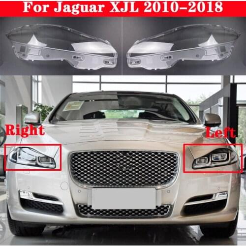 Auto Light Caps For Jaguar XJ / XJL 2010-2018 Car Headlight Cover Transparent Lampshade Lamp Case Glass Lens Shell