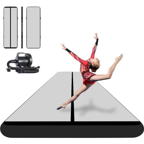 Free Shipping 8x2x0.2m Air Track Tumbling Mat for Gymnastics Professional Inflatable Airtrack Tumble Track - Electric Air Pump