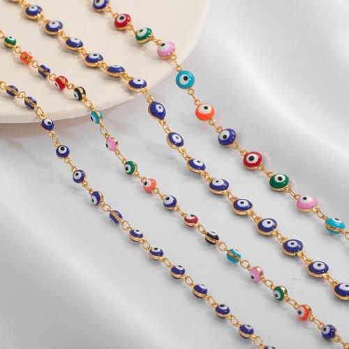 Color-Preserving 18K Gilded Chain Gold-Plated Chain Drop Oil Handmade Chain Extension Chain Necklace Bracelet Material DIY