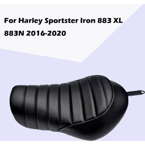 Black Detachable Solo Seat Rider Driver Seat Saddle For Harley Sportster Iron 883 XL 883N 2016-2020