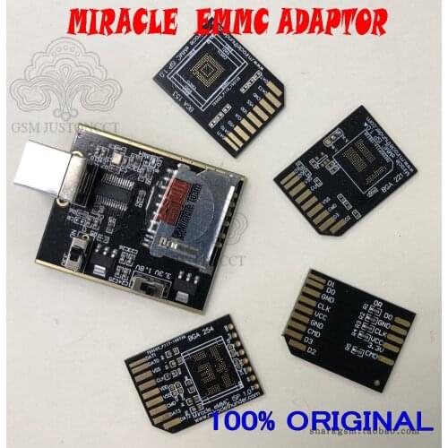 Miracle eMMC adapter +Hardware 1.0 universal Bga 221,153,254 plate