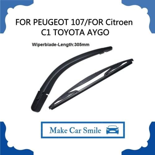 FOR Citroen C1 MK1 2005+ Rear Windshield Window Wiper Arm + Blade 350mm Set New