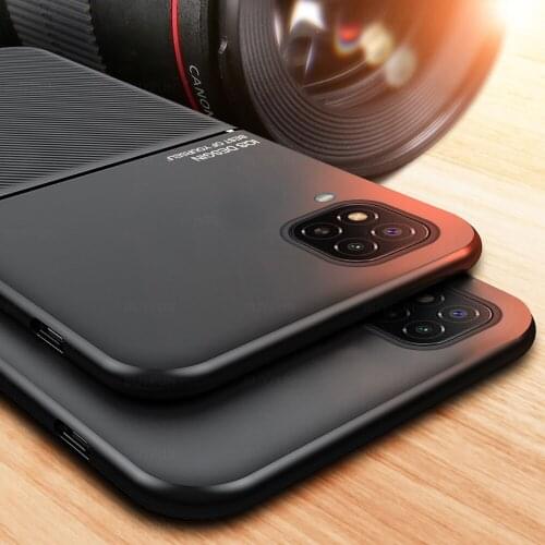 For Samsung A12 Case Car Magnetic Holder Phone Cover For Samsung Galaxy A12 6.5" A 12 SM-A125F/DS Silicone Soft Shockproof Coque