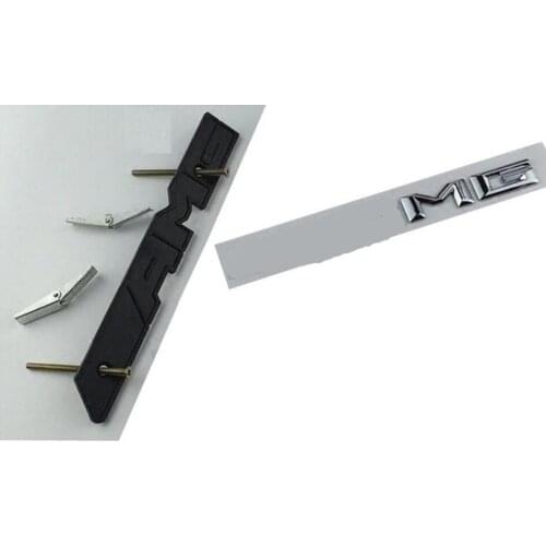 Chrome ABS for ////AMG Letters Trunk Grill Grills Emblem Badge for Mercedes