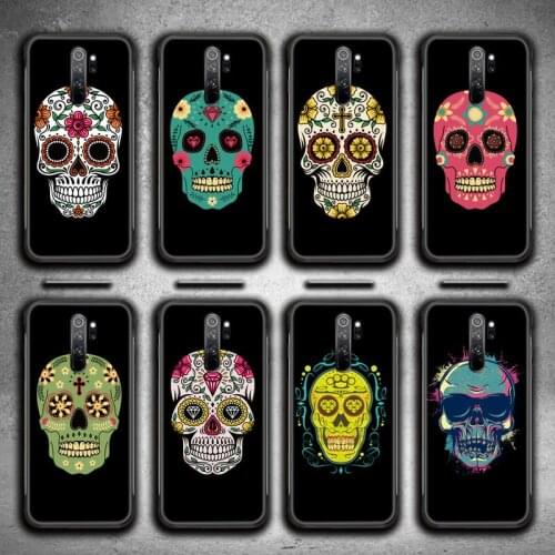 Skull print pattern art Phone Case for Redmi 9A 8A 7 6 6A Note 9 8 8T Pro Max Redmi 9 K20 K30 Pro