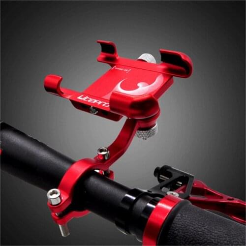 Litepro Fixed Mobile Phone Holder BMX Bicycle Shockproof Aluminum Alloy Folding Bike Telephone Navigation Bracket Parts