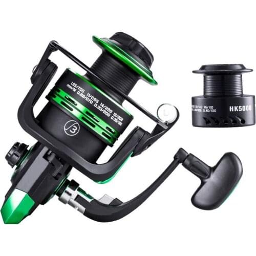 Metal Spool Spinning Reel Spinning Fishing Reel Free Spare Line Cup Spare Spool Fishing Wheel Saltwater Carp Feeder