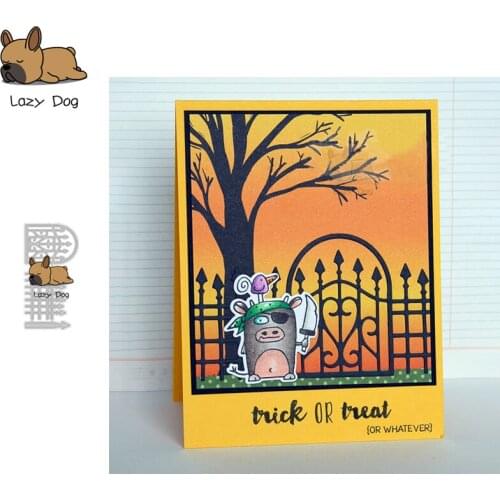 Garden Gate Fence Metal Cutting Dies Scrapbooking Stencil DIY Mold Knife Craft Embossing Die Cuts Card Making New Dies For 2020