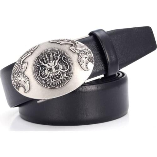 Men Automatic Buckle Belt Designer Belts Leather belt for Men luxury brand Male Waistband Vintage Buckle ,Vintage Belt 110-125