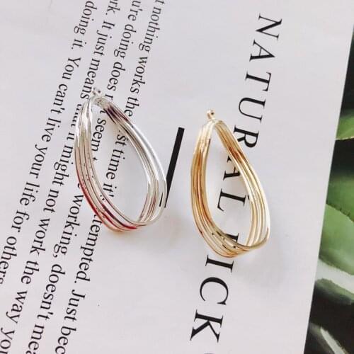 10 pieces/lot Alloyirregularellipsewhitek kgoldearringsSupplies forJewelryAccessoriesstainless steel jewelrydiyjewelr