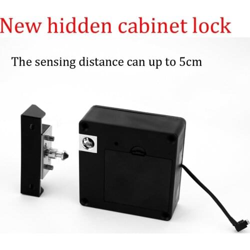 New upgraded Electronic Keyless RFID Hidden Cabinet Lock Private Card Locker Lock Digital Invisible Cabinet Door Lock