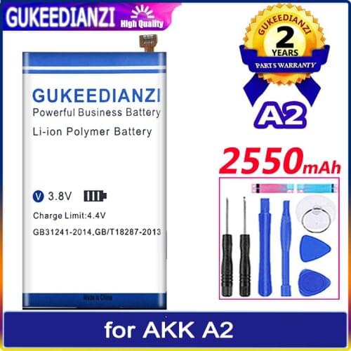 2550mAh original GUKEEDIANZI battery for AKK A2 BATTERY SLTD364778