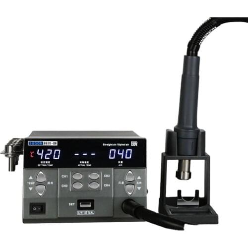 SUGON 8620DX 220V /110V Soldering Rework Station LCD Digital Display 1000W High Power Hot Air Rework Station Blower Gun