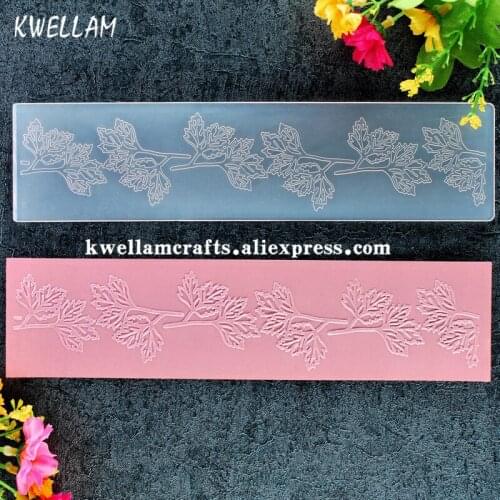 Leaves Plastic Embossing Folder For Scrapbook DIY Album Card Tool Plastic Template 21.8x5.3cm KW7102303