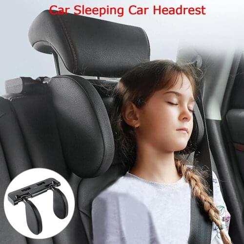 Car Seat Headrest Car Neck Pillow Sleep Side Head Support With High Elastic Nylon Retractable Support On Sides For Kids