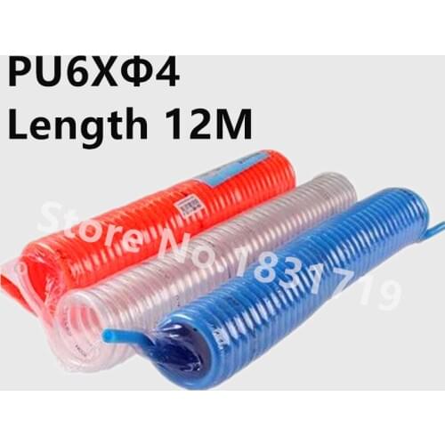 PU spring tube tubing O.D 6 X tubing O.D 4 Spiral air hose PU 6*4 Telescopic PU0604 Length 15M