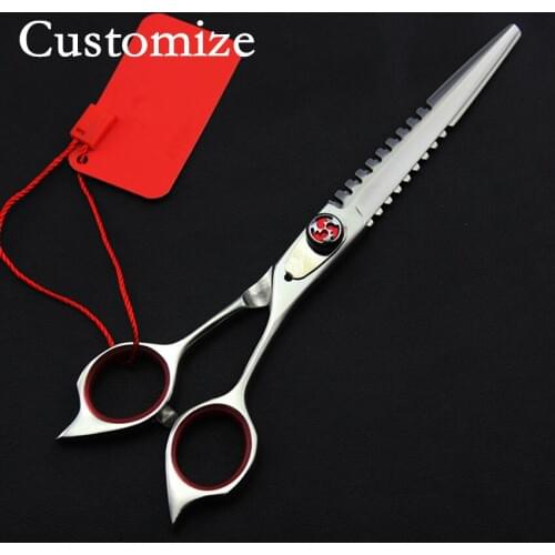Custom professional 6 inch Germany 440c 9cr13 alloy cutting barber makas scissor cut hair scissors shears hairdressing scissors