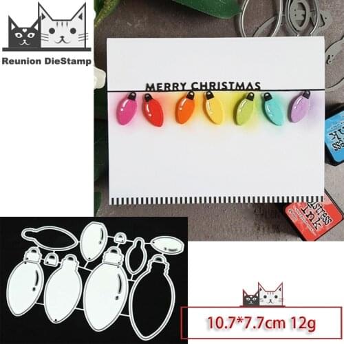 Reunion Christmas Neon Metal Cutting Dies Stencils for DIY Scrapbooking Photo Album Decorative Embossing Paper Cards 2020 New
