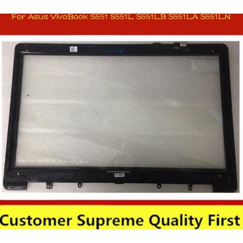 For Asus VivoBook S551 S551L S551LB S551LA S551LN 15.6" Touch Screen Touch Panel Digitizer Glass with frame