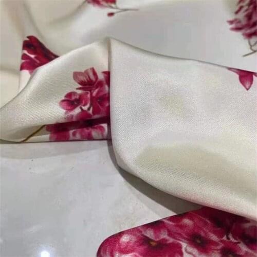 Hydrangea Silk Shirt Fashion Fabric Star with The Same Paragraph 21 Mumi Stretch Twill Dress Clothing Mulberry Silk Fabric