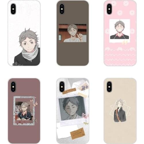 Silicone Phone Cases Covers For Samsung A10 A30 A40 A50 A60 A70 M30 Galaxy Note 2 3 4 5 8 9 10 PLUS Sexy sugawara koushi Haikyuu