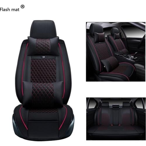 Flash mat Universal Leather Car Seat Covers for Dodge all models Avenger Charger Dart RAM car styling auto accessories 5 seat