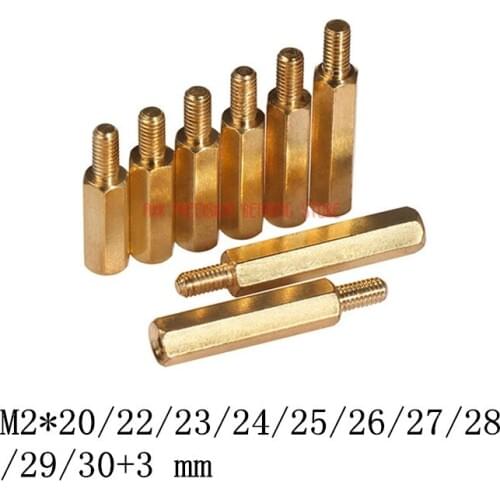 2019 Vis Screws For Laptops 100pcs Male To Female Brass Spacer M2*21/22/23/24/25/26/27/28/29/30+3 Hex Standoff Length 21mm 30mm