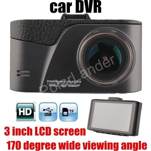 High quality Car DVR Camera Recorder Dash Cam auto camcorder digital video recorder auto vehicle automotive 3 inch LCD