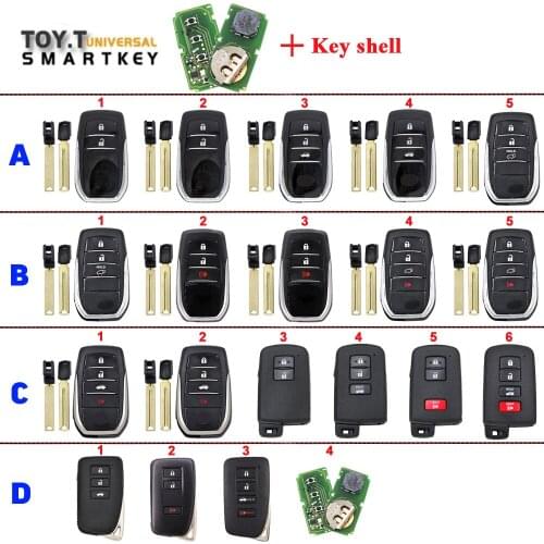 Xhorse XM Series T-oyota 8A Smart Key PCB XSTO00EN for VVDI2, Mini Key Tool, Key Tool Max, VVDI Key Tool Plus Supports Rewirte