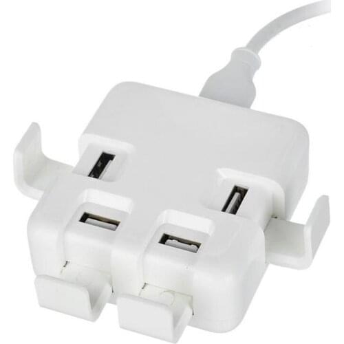 5V-4A Multi USB Charger Household Office Portable 4-Port USB Smart Charger Adapter 5V 8A USB charger for Huawei